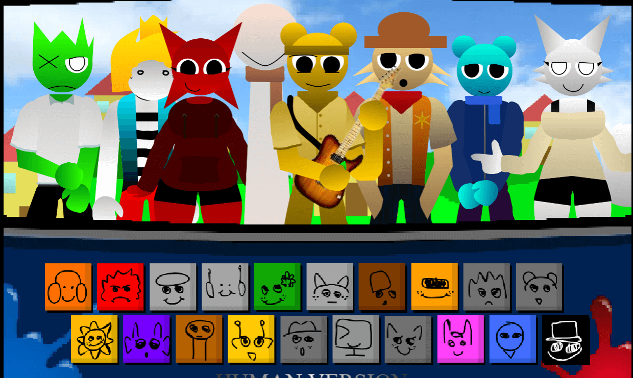 Sprunki 1996 Human Version Screenshot 1