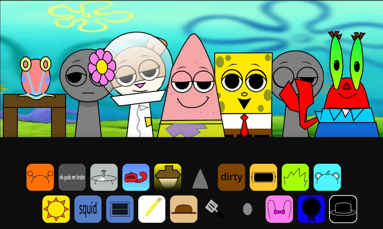 Sprunki Bob Squarepants Screenshot 1